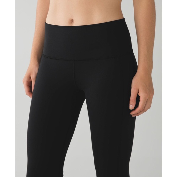Lululemon Skinny Groove Pant II 33" Black Size 6 Full On Luon Discontinued - Picture 3 of 6